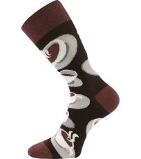 Unisex trendy ponožky Coffee socks Lonka vzor 1