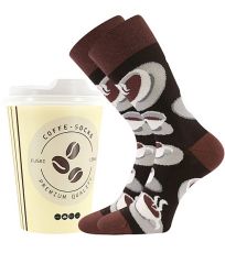 Unisex trendy ponožky Coffee socks Lonka vzor 1